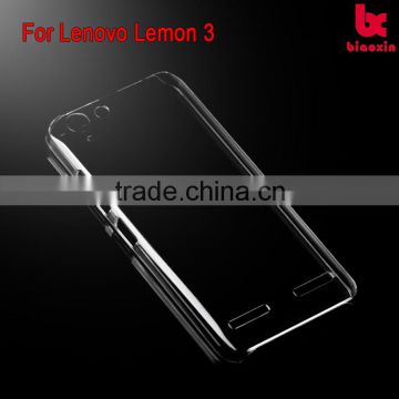 For Lenovo Lemon 3 PC case crystal clear transparent back case mobile phone cover 2016 NEW mobile accessorie China supplier