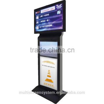 55 Inch indoor stand alone lcd advertising display with wifi 4G RJ45