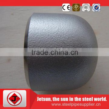 Welding connection carbon steel B16.9 BW pipe fitting cap2'' 4'' 6''