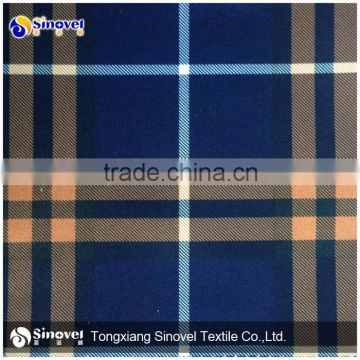 100% polyester printed Suits fabric/plaid design suit fabric