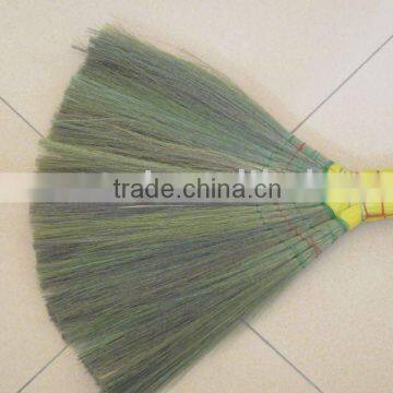 Green product grass broom/cheap grass broom/ environment friendly grass broom