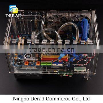 Horizontal Water Cooling PC Raditor ATX Computer PC Case photo-3