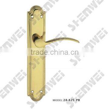 28-825 PB brass door handle set