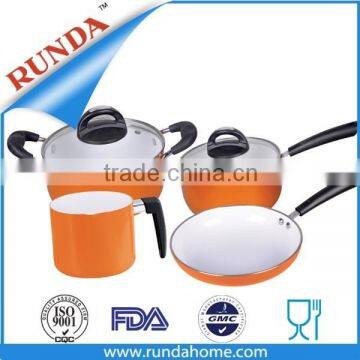 cheap price aluminum ceramic coating cookware set