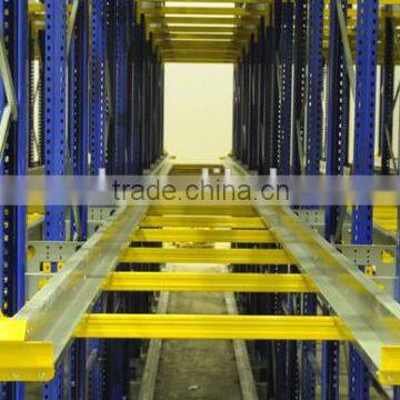 High Density radio steel pallet shuttle racking