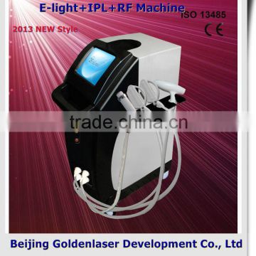 Medical Www.golden-laser.org/2013 New Style E-light+IPL+RF Machine Ipl Quantum Hair Removal Wrinkle Removal