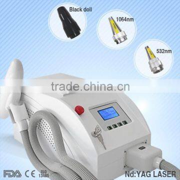 800mj Q Switch Nd YAG Laser 1064 & Telangiectasis Treatment 532 Nm All Colors Tattoo Removal Machine