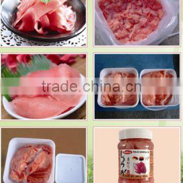 Hot Sale Sweet and Vinger Sushi Ginger,pickled Ginger in Carton/barrel/bottle