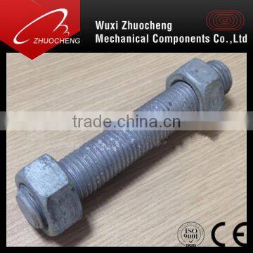 heavy duty HDG A193 B7 B7M A320 L7 L7M stud bolts and nuts