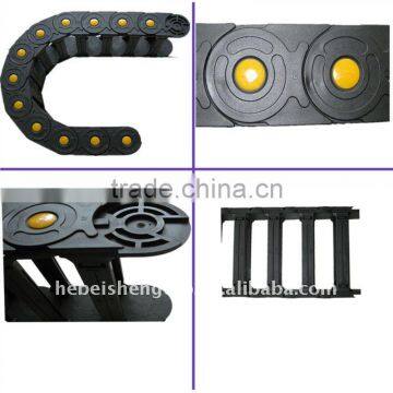 TZ 25-80 PA 66 bridge type cable chain for CNC machine