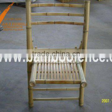 folded bamboo chair