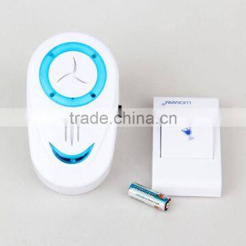 Hot Sale Wireless Remote Control Doorbell with BS Plug /2 receive