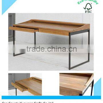 New Design Wholesale Natural vintage wooden bar cashier reception desk reception desk clothing store cashier station With Drawer