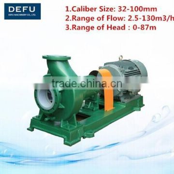 IHF Fluorine plastic lined sulfuric acid pump/nitric acidsulfuric acid