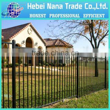 Outdoor Decoration Steel Design Wrought Aluminum Garden Fence/ Wrought Iron Fence Gate