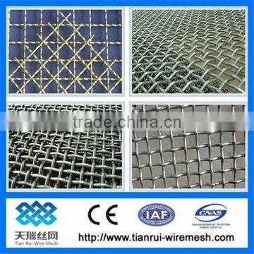 polished stainless steel crimped wire mesh/65mn crimped wire mesh