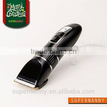 Supernanny Ceramic and Titanium Coated Blade Electric Clippers for Hair with 2 Batteries