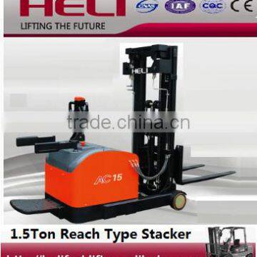 China Top1 Brand 1500KG Heli Electric Reach Stacker