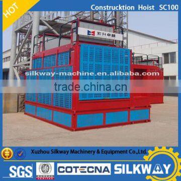 Single cage construction hoist SC100 with good price in stock for sale