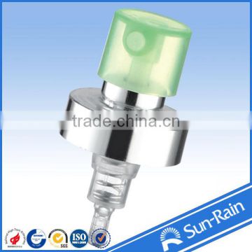 China made fancy cosmetic perfume crimp pump sprayer