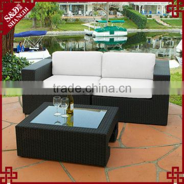 Used home bar furniture wholesale rattan hand craft simple design sofa set