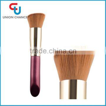 Custom Logo Maquillaje Claret Flat Top Makeup Powder Brush 2017 Single Brushes Wholesale