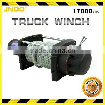 24V 7711kg/17000lbs 4WD electric truck winch steel rope with wireless remote