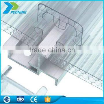 China supplier greenhouse glass awning panels polycarbonate Locking sheet