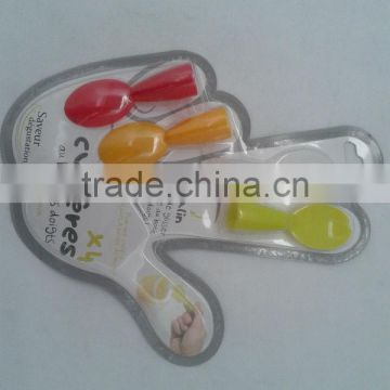 Hot selling fda bpa free popular disposable small finger food spoon/plastic spoon