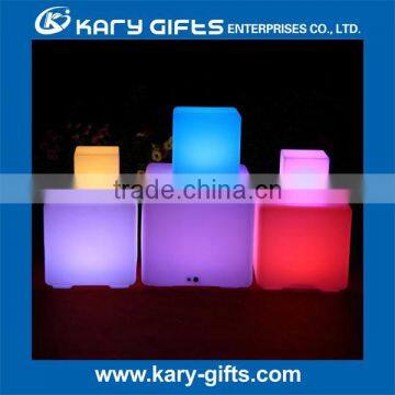 Plastic LED Light Cube Chairs Ottoman Furniture LED Cube Furniture photo-1