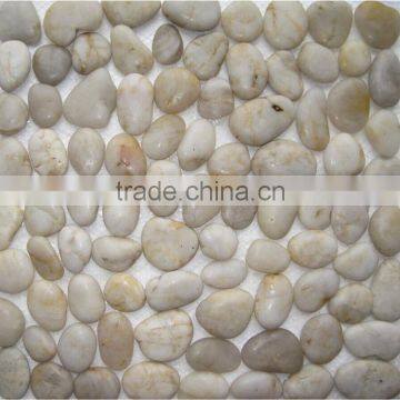 Natural Black River Pebbles Stone Mosaic Paver photo-2