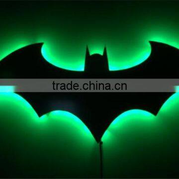 Bat Lamp Mirror Lamp Batman Mirror Lamp With Remote Control Colorful KTV Corridor Background Wall Lamp photo-3