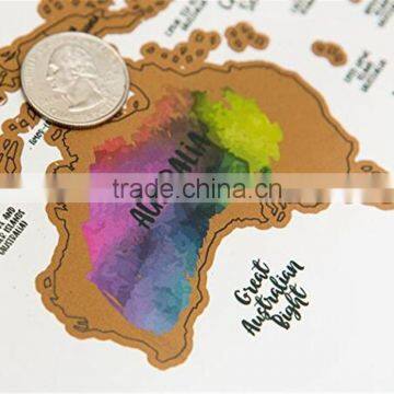 Travel Maps "It's a Beautiful World" Scratch Your Travels Track Map AMA-05 photo-2