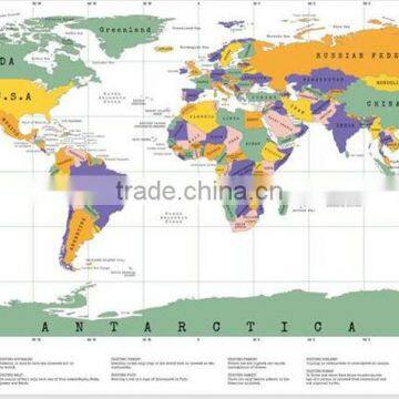 CT-483 2016 Creative Fashion New Design Hard Paper World Map for Travel Decorative World Map photo-3