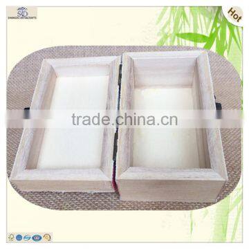Handmade Mini Colorful Hinges Wooden Sewing Storage Box photo-5