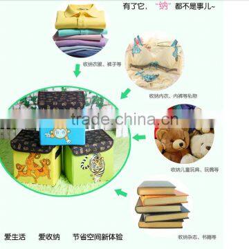 N497 Household Non Woven Box Foldable Storage Box Retro Chinese Pattern Home Storage Organization photo-6