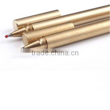 Retro Brass Signature Pen Portable Vintage Copper Pen Handmade photo-5