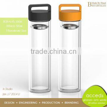 Cheap Unique Handmade Glass Tea Bottle With Filter photo-4