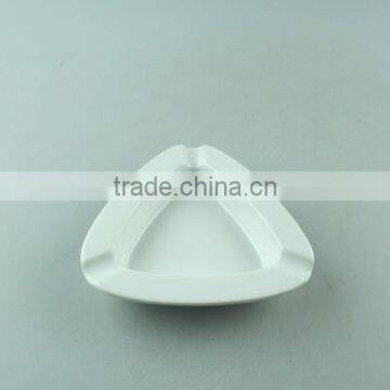 Stocklots Triangle Shape White Ceramic Ashtrays photo-2