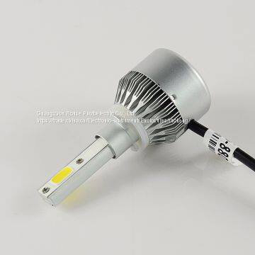 Car Accessories C6 880 881 H27 Cob 30W/Bulb(60W/Set) 6400lm/set(3200lm/b LED COB H7 LED Headlight Bulbs Hi/Lo photo-3