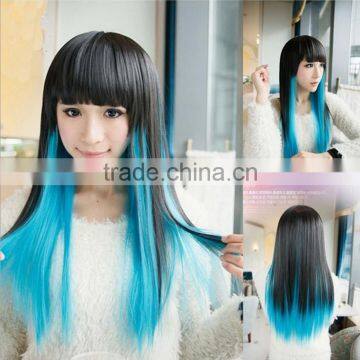 Hot Selling New Fashion Womens Anime Long Blonde Wavy Curly Wig Hair Cosplay Wig photo-6