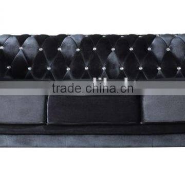 Black fabric button sofa 2015 new design luxury sofa(EOE brand)