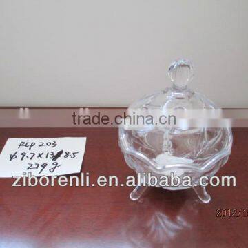 Eco-friendly Unique Shaped Glass Candy Bowl