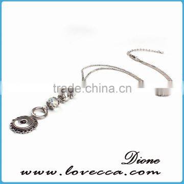 2016 Fashion New Charm Necklace Snap Button Pendant Necklace Changable Snap Button Necklace photo-3