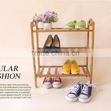 hot sale folding natural wood shoe rack