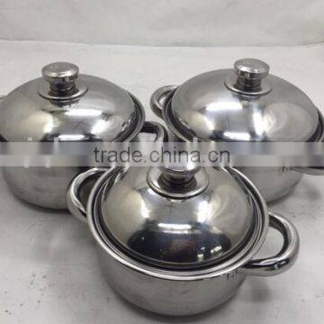 NEW ARRIVING STAINLESS STEEL COOKING POT SETS OF HIGH QUALITY AND LOW PRICE