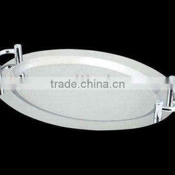 Elegant stainless silver plate for hotel using and low price