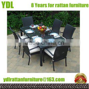 Youdeli Rattan Dining 6 seat Chair set furniture