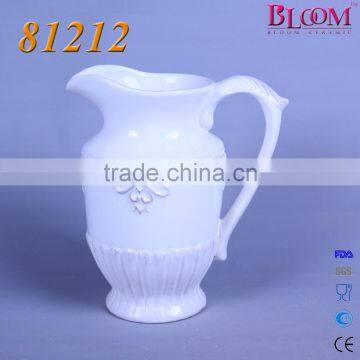 Cheap Ceramic White Pitcher photo-2