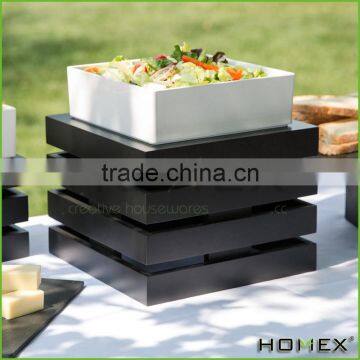 Bamboo Square Crate Riser Slated Storage Box Homex BSCI/Factory photo-5